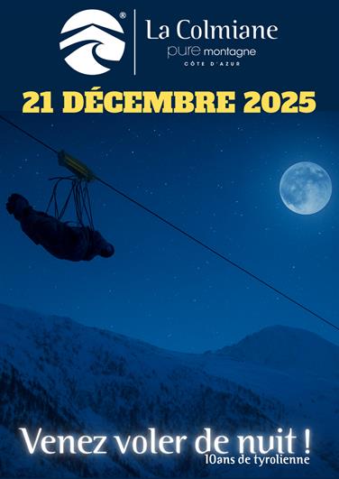 Image for: VENEZ FETER LES 10 ANS DE LA TYROLIENNE EN NOCTURNE